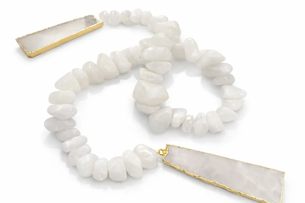 [V72B] Decorative Natural Stone Necklace