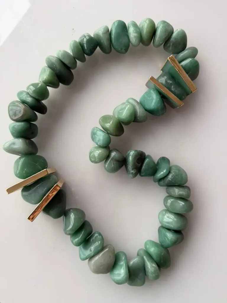 [V103] Decorative Natural Stone Necklace