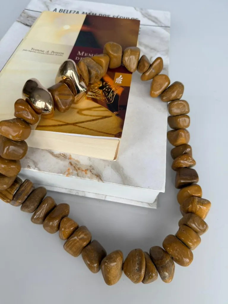 [V135] Decorative Natural Stone Necklace