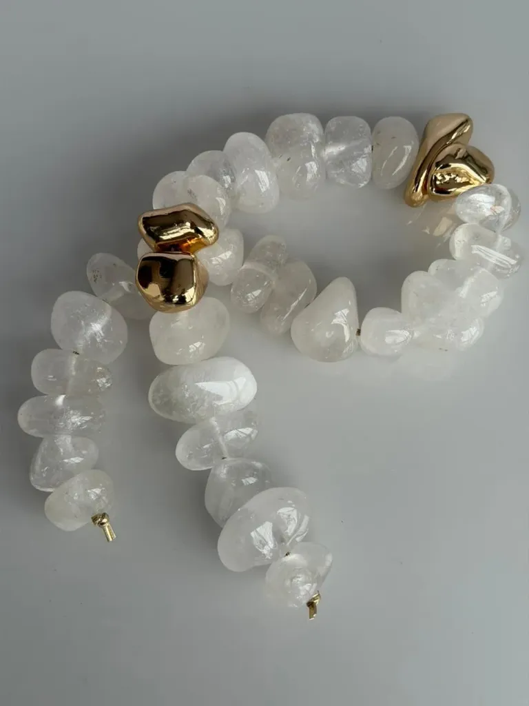 [V204] Decorative Natural Stone Necklace