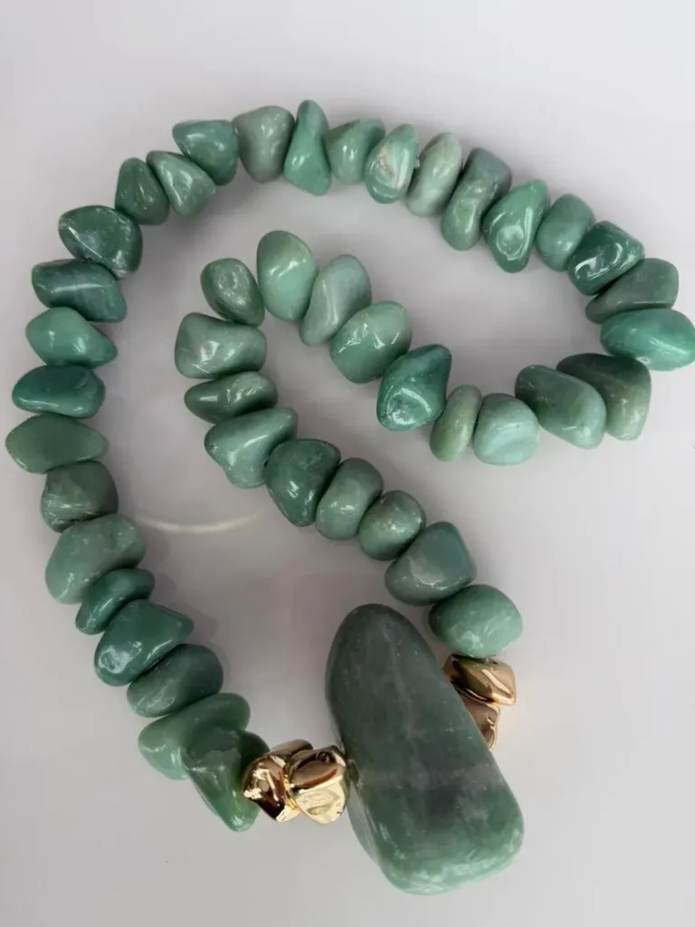 [V213] Decorative Natural Stone Necklace