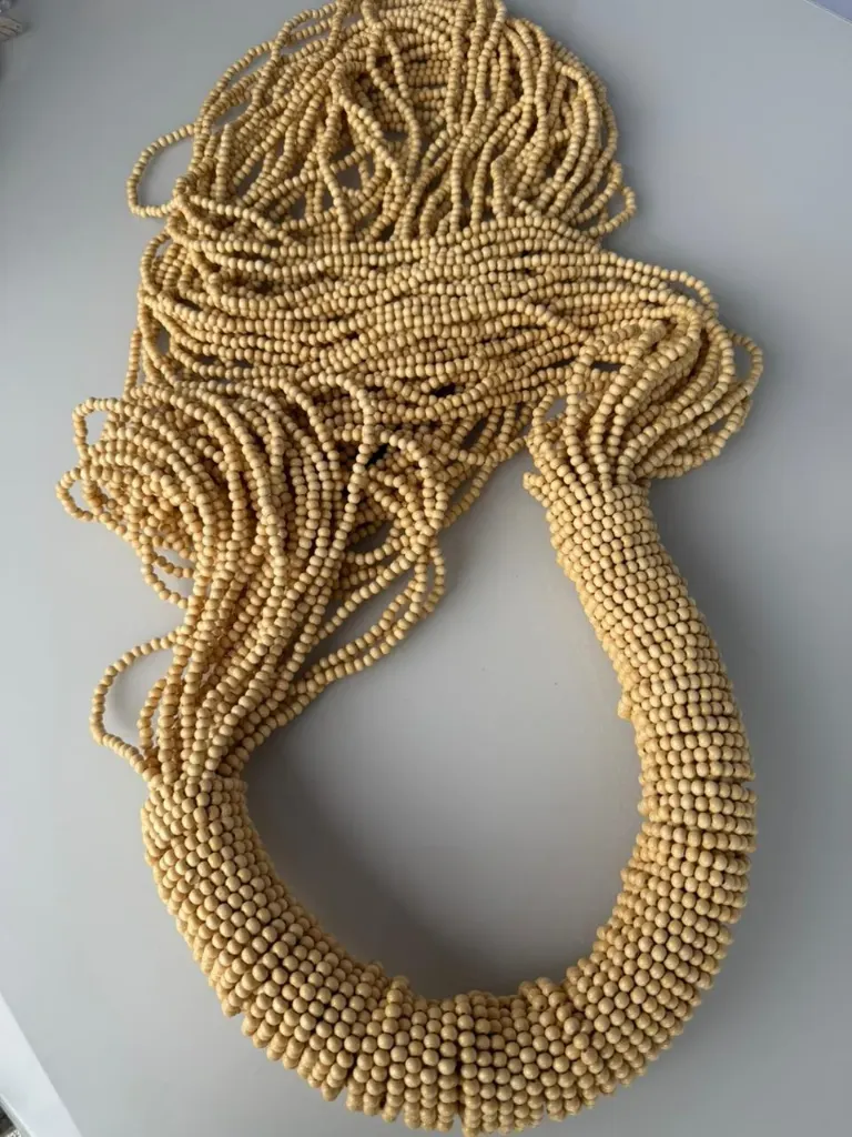 [C13] Decorative Wood Necklace