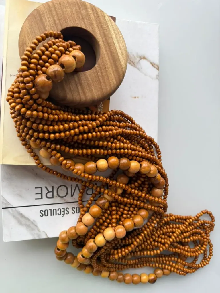 [C22] Decorative Wood Necklace