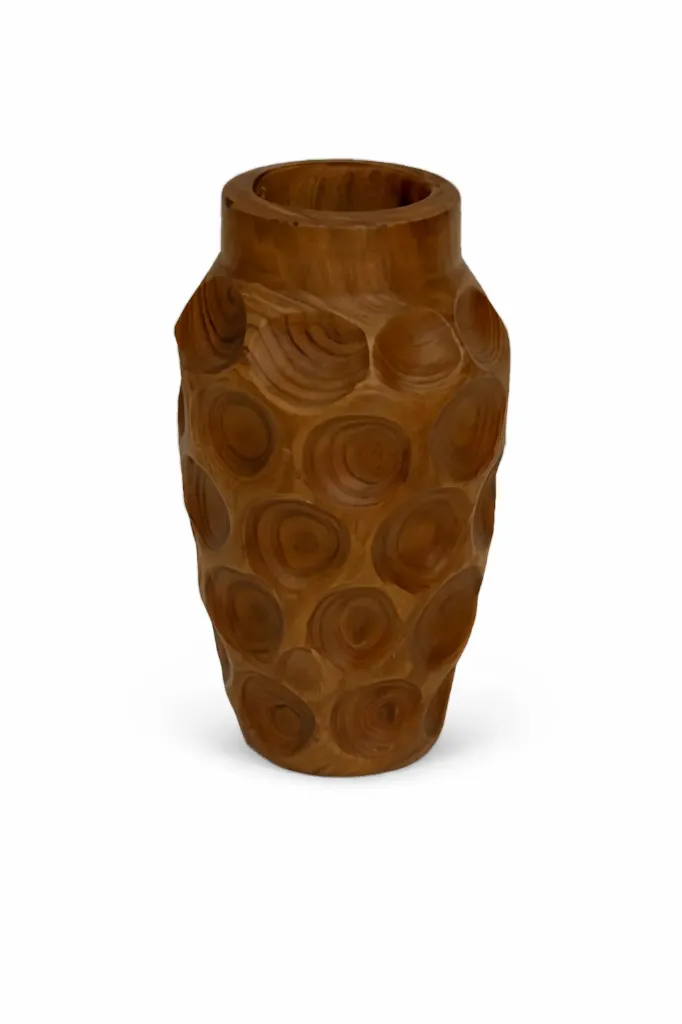 [RFN5009] Decorative Wood Vase