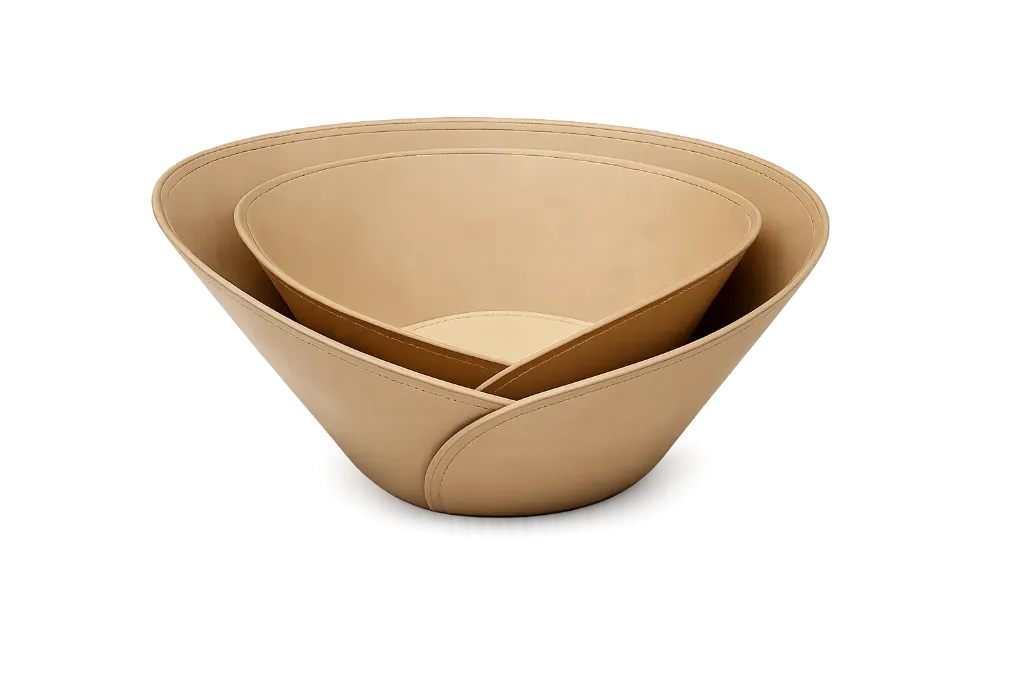 [TH0119] Leather Centerpiece (Set of 2)