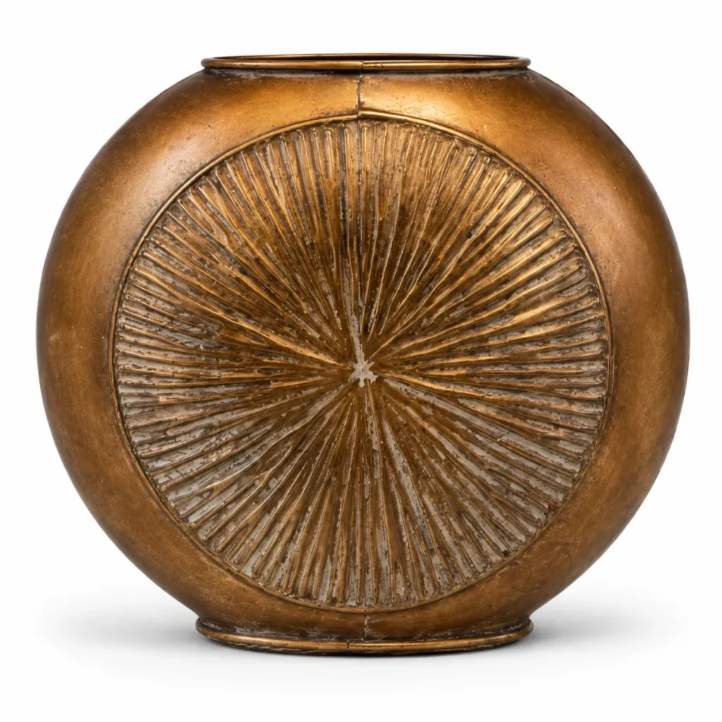 [CR0165] Decorative Metal Vase Small