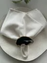 Acrylic and Agate Stone Napkin Ring(Set of 6)