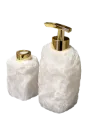 Natural Stone Bathroom Set with Diffuser and Soap Dispenser