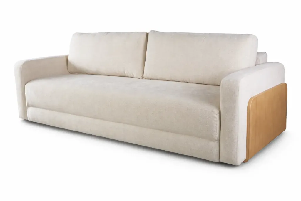 Sofa Bed With Wood Detail