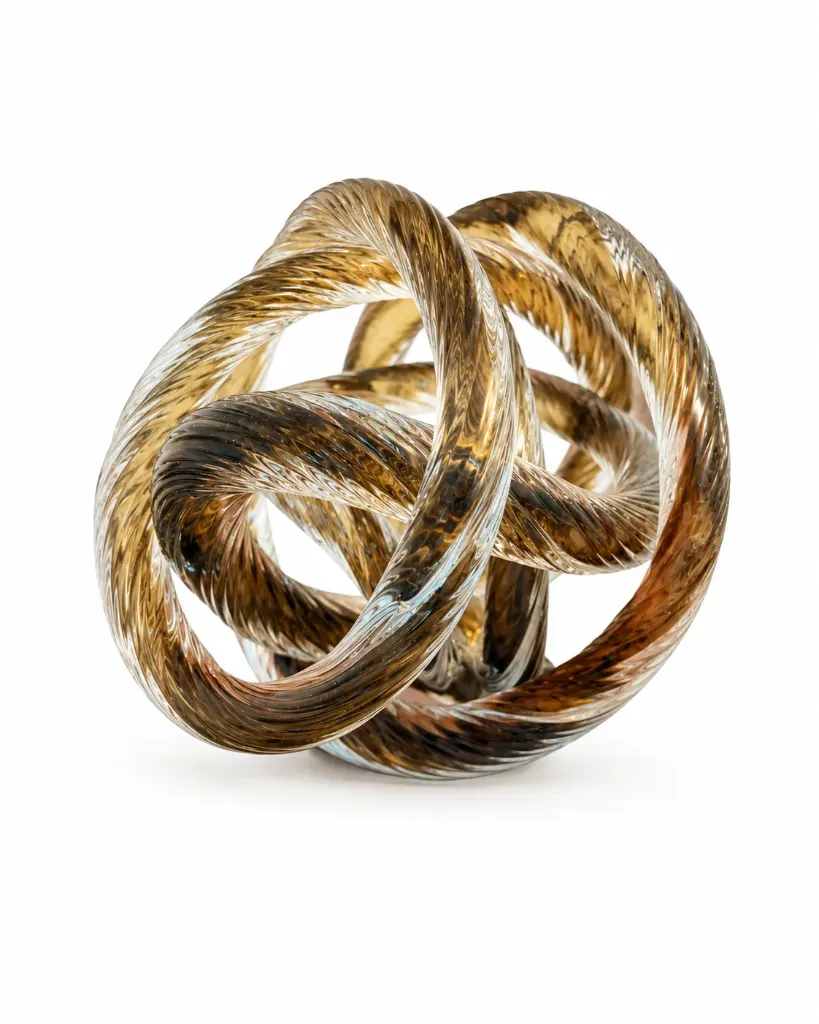 Glass Knot Sculpture