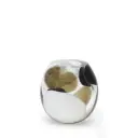 Glass Vase Colors Stains Model 2 White, Smoky ad Black with Gold Murano Style Art Glass