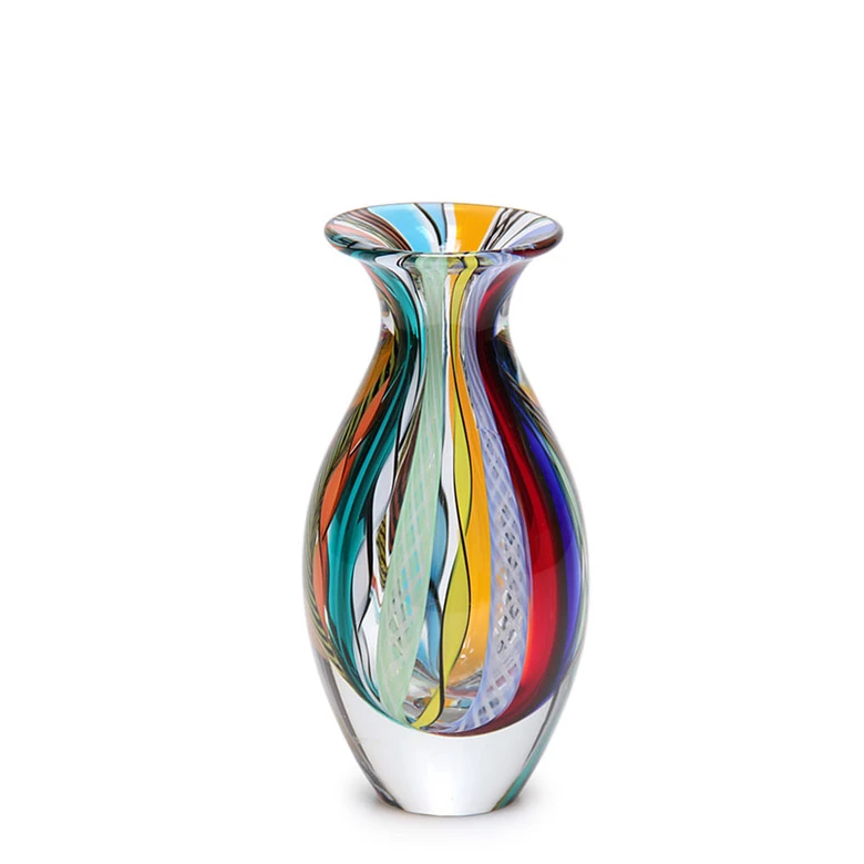 Glass Vase Model 2 Hippie Murano Style Art Glass