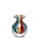 Glass Vase Hippie Murano Style Art Glass  Murano Style Art Glass