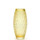 Glass Vase Olive Large Baloton Amber Murano Style Art Glass