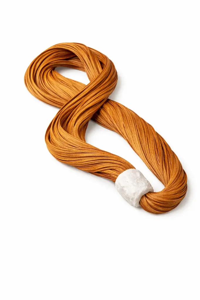 Decorative Textile Accent with Selenite